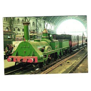Vintage Postcard Tren Del Centenari Locomotora MIM 1948 Barcelona Spain Train